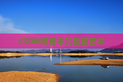CSDN博客中的空格艺术